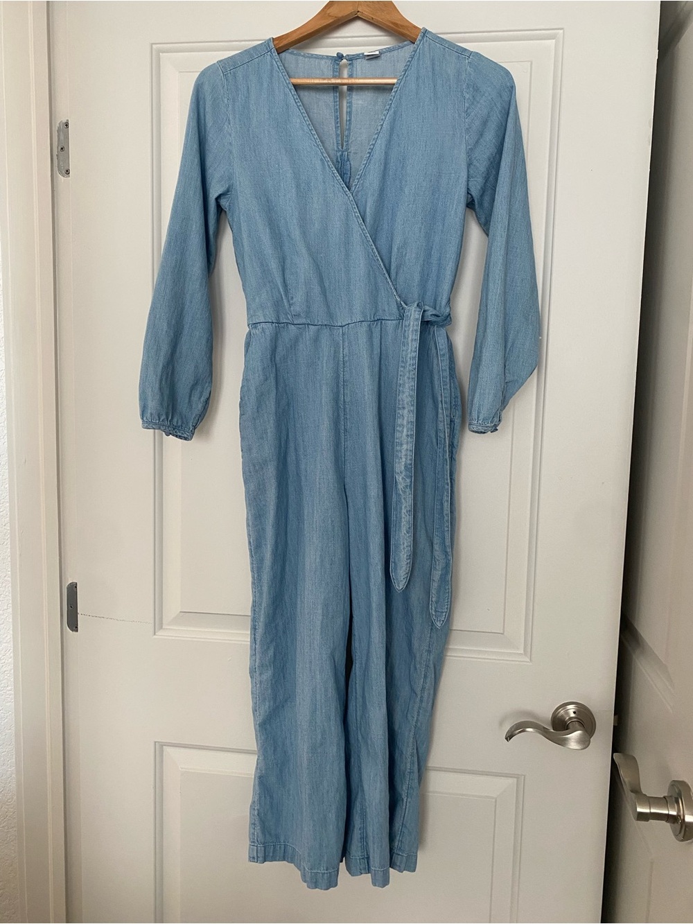 Old Navy Light Blue Denim Jumpsuit
